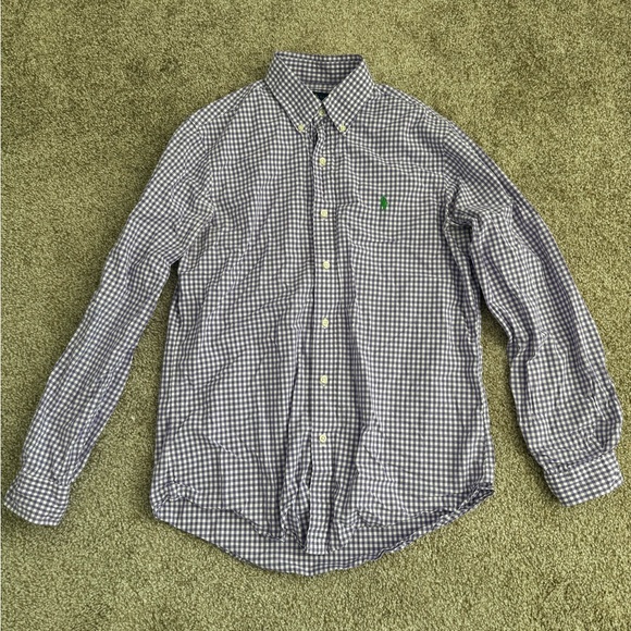 Ralph Lauren Purple Gingham Button Down Shirt S - Picture 3 of 5